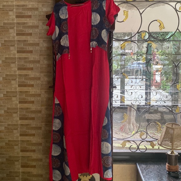 Other - Red solid kurti jacket style for women